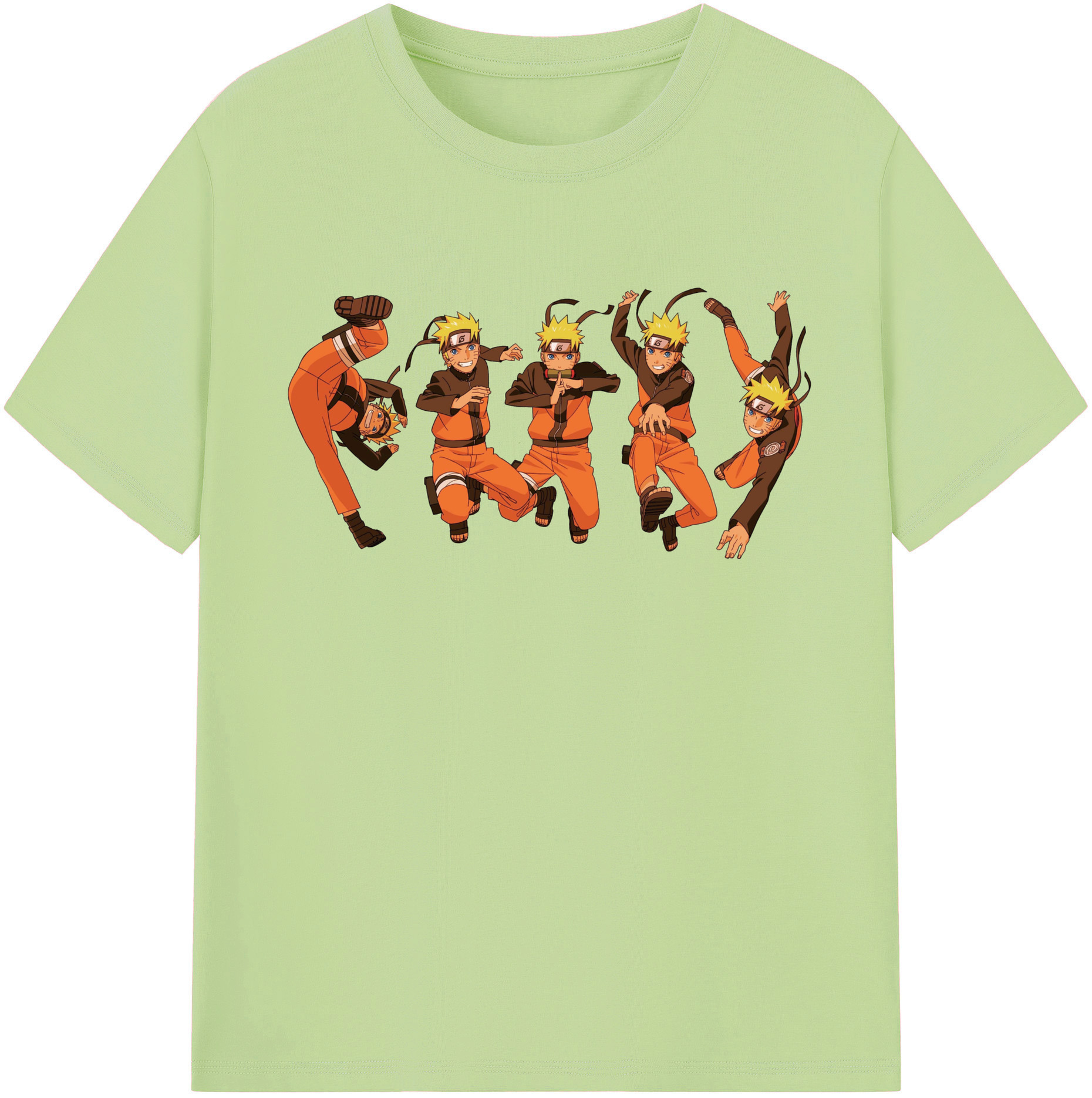 （画像用） NARUTO -ナルト- うずまき ナルト Uzumaki Naruto 綿100％半袖Tシャツ（フロントプリント）